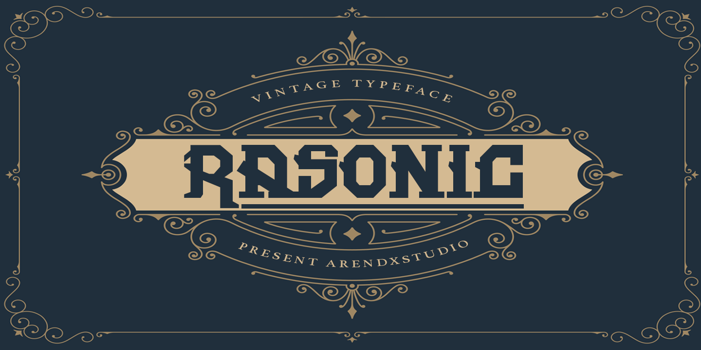 Example font Rasonic #1